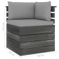 vidaXL Garten-Paletten-Ecksofa mit Kissen Kiefernholz vidaXL Garten-Paletten-Ecksofa mit Kissen Kiefernholz
