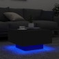 vidaXL Couchtisch mit LED-Leuchten Schwarz 55x55x31 cm vidaXL Couchtisch mit LED-Leuchten Schwarz 55x55x31 cm