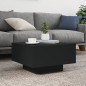 vidaXL Couchtisch mit LED-Leuchten Schwarz 55x55x31 cm vidaXL Couchtisch mit LED-Leuchten Schwarz 55x55x31 cm