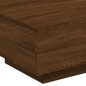 vidaXL Couchtisch mit LED-Leuchten Braun Eichen-Optik 55x55x31 cm vidaXL Couchtisch mit LED-Leuchten Braun Eichen-Optik 55x55x31 cm