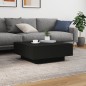 vidaXL Couchtisch Schwarz 80x80x31 cm Holzwerkstoff vidaXL Couchtisch Schwarz 80x80x31 cm Holzwerkstoff