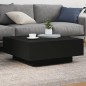 vidaXL Couchtisch mit LED-Leuchten Schwarz 80x80x31 cm vidaXL Couchtisch mit LED-Leuchten Schwarz 80x80x31 cm