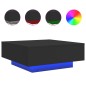 vidaXL Couchtisch mit LED-Leuchten Schwarz 80x80x31 cm vidaXL Couchtisch mit LED-Leuchten Schwarz 80x80x31 cm