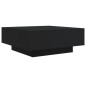 vidaXL Couchtisch mit LED-Leuchten Schwarz 80x80x31 cm vidaXL Couchtisch mit LED-Leuchten Schwarz 80x80x31 cm