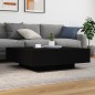 vidaXL Couchtisch Schwarz 100x100x31 cm Holzwerkstoff vidaXL Couchtisch Schwarz 100x100x31 cm Holzwerkstoff