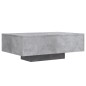 vidaXL Couchtisch mit LED-Leuchten Betongrau 85x55x31 cm vidaXL Couchtisch mit LED-Leuchten Betongrau 85x55x31 cm