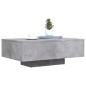 vidaXL Couchtisch mit LED-Leuchten Betongrau 85x55x31 cm vidaXL Couchtisch mit LED-Leuchten Betongrau 85x55x31 cm