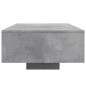 vidaXL Couchtisch mit LED-Leuchten Betongrau 85x55x31 cm vidaXL Couchtisch mit LED-Leuchten Betongrau 85x55x31 cm
