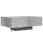 vidaXL Couchtisch mit LED-Leuchten Betongrau 85x55x31 cm vidaXL Couchtisch mit LED-Leuchten Betongrau 85x55x31 cm