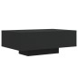 vidaXL Couchtisch mit LED-Leuchten Schwarz 85x55x31 cm vidaXL Couchtisch mit LED-Leuchten Schwarz 85x55x31 cm
