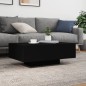 vidaXL Couchtisch mit LED-Leuchten Schwarz 85x55x31 cm vidaXL Couchtisch mit LED-Leuchten Schwarz 85x55x31 cm
