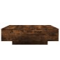 vidaXL Couchtisch mit LED-Leuchten Räuchereiche 100x100x31 cm vidaXL Couchtisch mit LED-Leuchten Räuchereiche 100x100x31 cm