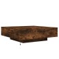 vidaXL Couchtisch mit LED-Leuchten Räuchereiche 100x100x31 cm vidaXL Couchtisch mit LED-Leuchten Räuchereiche 100x100x31 cm