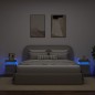 vidaXL Nachttische mit LED-Leuchten 2 Stk. Grau Sonoma 35x39x55 cm vidaXL Nachttische mit LED-Leuchten 2 Stk. Grau Sonoma 35x39x55 cm
