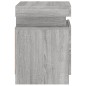 vidaXL Nachttische mit LED-Leuchten 2 Stk. Grau Sonoma 35x39x55 cm vidaXL Nachttische mit LED-Leuchten 2 Stk. Grau Sonoma 35x39x55 cm