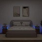 vidaXL Nachttische mit LED-Leuchten 2Stk. Braun Eiche-Optik 35x39x55cm vidaXL Nachttische mit LED-Leuchten 2Stk. Braun Eiche-Optik 35x39x55cm