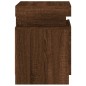 vidaXL Nachttische mit LED-Leuchten 2Stk. Braun Eiche-Optik 35x39x55cm vidaXL Nachttische mit LED-Leuchten 2Stk. Braun Eiche-Optik 35x39x55cm