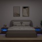 vidaXL Nachttische mit LED-Leuchten 2 Stk. Braun Eiche 50x40x45 cm vidaXL Nachttische mit LED-Leuchten 2 Stk. Braun Eiche 50x40x45 cm