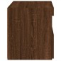 vidaXL Nachttische mit LED-Leuchten 2 Stk. Braun Eiche 50x40x45 cm vidaXL Nachttische mit LED-Leuchten 2 Stk. Braun Eiche 50x40x45 cm