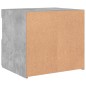 vidaXL Nachttisch mit LED-Leuchten Betongrau 50x40x45 cm vidaXL Nachttisch mit LED-Leuchten Betongrau 50x40x45 cm