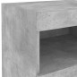 vidaXL Nachttisch mit LED-Leuchten Betongrau 50x40x45 cm vidaXL Nachttisch mit LED-Leuchten Betongrau 50x40x45 cm