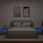 vidaXL Nachttische mit LED-Leuchten 2 Stk. Grau Sonoma 50x40x45 cm vidaXL Nachttische mit LED-Leuchten 2 Stk. Grau Sonoma 50x40x45 cm