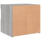 vidaXL Nachttische mit LED-Leuchten 2 Stk. Grau Sonoma 50x40x45 cm vidaXL Nachttische mit LED-Leuchten 2 Stk. Grau Sonoma 50x40x45 cm