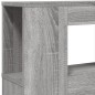 vidaXL LED-Kopfteil Grau Sonoma 200x18,5x103,5 cm Holzwerkstoff