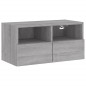 vidaXL TV-Wandschrank Grau Sonoma 60x30x30 cm Holzwerkstoff vidaXL TV-Wandschrank Grau Sonoma 60x30x30 cm Holzwerkstoff