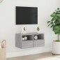 vidaXL TV-Wandschrank Grau Sonoma 60x30x30 cm Holzwerkstoff vidaXL TV-Wandschrank Grau Sonoma 60x30x30 cm Holzwerkstoff