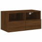 vidaXL TV-Wandschrank Braun Eiche-Optik 60x30x30 cm Holzwerkstoff vidaXL TV-Wandschrank Braun Eiche-Optik 60x30x30 cm Holzwerkstoff