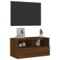 vidaXL TV-Wandschrank Braun Eiche-Optik 60x30x30 cm Holzwerkstoff vidaXL TV-Wandschrank Braun Eiche-Optik 60x30x30 cm Holzwerkstoff
