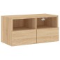 vidaXL TV-Wandschrank Sonoma-Eiche 60x30x30 cm Holzwerkstoff vidaXL TV-Wandschrank Sonoma-Eiche 60x30x30 cm Holzwerkstoff