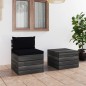 vidaXL 2-tlg. Garten-Sofagarnitur aus Paletten mit Kissen Kiefernholz vidaXL 2-tlg. Garten-Sofagarnitur aus Paletten mit Kissen Kiefernholz