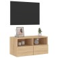 vidaXL TV-Wandschrank Sonoma-Eiche 60x30x30 cm Holzwerkstoff vidaXL TV-Wandschrank Sonoma-Eiche 60x30x30 cm Holzwerkstoff