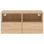 vidaXL TV-Wandschrank Sonoma-Eiche 60x30x30 cm Holzwerkstoff vidaXL TV-Wandschrank Sonoma-Eiche 60x30x30 cm Holzwerkstoff