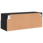 vidaXL TV-Wandschrank Schwarz 80x30x30 cm Holzwerkstoff vidaXL TV-Wandschrank Schwarz 80x30x30 cm Holzwerkstoff