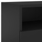 vidaXL TV-Wandschrank Schwarz 80x30x30 cm Holzwerkstoff vidaXL TV-Wandschrank Schwarz 80x30x30 cm Holzwerkstoff
