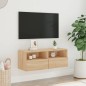vidaXL TV-Wandschrank Sonoma-Eiche 80x30x30 cm Holzwerkstoff vidaXL TV-Wandschrank Sonoma-Eiche 80x30x30 cm Holzwerkstoff