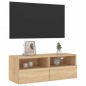 vidaXL TV-Wandschrank Sonoma-Eiche 80x30x30 cm Holzwerkstoff vidaXL TV-Wandschrank Sonoma-Eiche 80x30x30 cm Holzwerkstoff