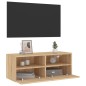 vidaXL TV-Wandschrank Sonoma-Eiche 80x30x30 cm Holzwerkstoff vidaXL TV-Wandschrank Sonoma-Eiche 80x30x30 cm Holzwerkstoff