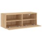vidaXL TV-Wandschrank Sonoma-Eiche 80x30x30 cm Holzwerkstoff vidaXL TV-Wandschrank Sonoma-Eiche 80x30x30 cm Holzwerkstoff