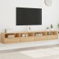 vidaXL TV-Wandschränke 2 Stk. Sonoma-Eiche 100x30x30 cm Holzwerkstoff vidaXL TV-Wandschränke 2 Stk. Sonoma-Eiche 100x30x30 cm Holzwerkstoff