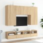 vidaXL TV-Wandschränke 2 Stk. Sonoma-Eiche 100x30x30 cm Holzwerkstoff vidaXL TV-Wandschränke 2 Stk. Sonoma-Eiche 100x30x30 cm Holzwerkstoff