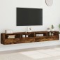 vidaXL TV-Wandschränke 2 Stk. Räuchereiche 100x30x30 cm Holzwerkstoff vidaXL TV-Wandschränke 2 Stk. Räuchereiche 100x30x30 cm Holzwerkstoff