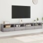 vidaXL TV-Wandschränke 2 Stk. Grau Sonoma 100x30x30 cm Holzwerkstoff vidaXL TV-Wandschränke 2 Stk. Grau Sonoma 100x30x30 cm Holzwerkstoff