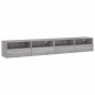 vidaXL TV-Wandschränke 2 Stk. Grau Sonoma 100x30x30 cm Holzwerkstoff vidaXL TV-Wandschränke 2 Stk. Grau Sonoma 100x30x30 cm Holzwerkstoff