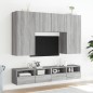vidaXL TV-Wandschränke 2 Stk. Grau Sonoma 100x30x30 cm Holzwerkstoff vidaXL TV-Wandschränke 2 Stk. Grau Sonoma 100x30x30 cm Holzwerkstoff