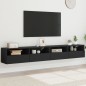 vidaXL TV-Wandschränke 2 Stk. Schwarz 100x30x30 cm Holzwerkstoff vidaXL TV-Wandschränke 2 Stk. Schwarz 100x30x30 cm Holzwerkstoff