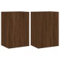 vidaXL TV-Wandschränke 2 Stk. Braun Eiche-Optik 40,5x30x60 cm vidaXL TV-Wandschränke 2 Stk. Braun Eiche-Optik 40,5x30x60 cm
